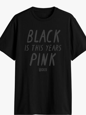Mad Engine Wicked Black is The New Pink Elpheba Wizard Movie T-Shirt